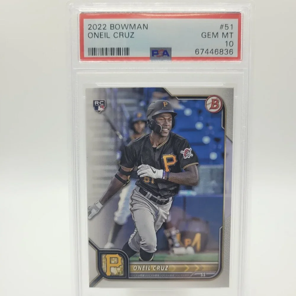Oneil Cruz RC 2022 Bowman Rookie #51 Pirates PSA 10 GEM MINT LOW POP - Picture 1 of 1